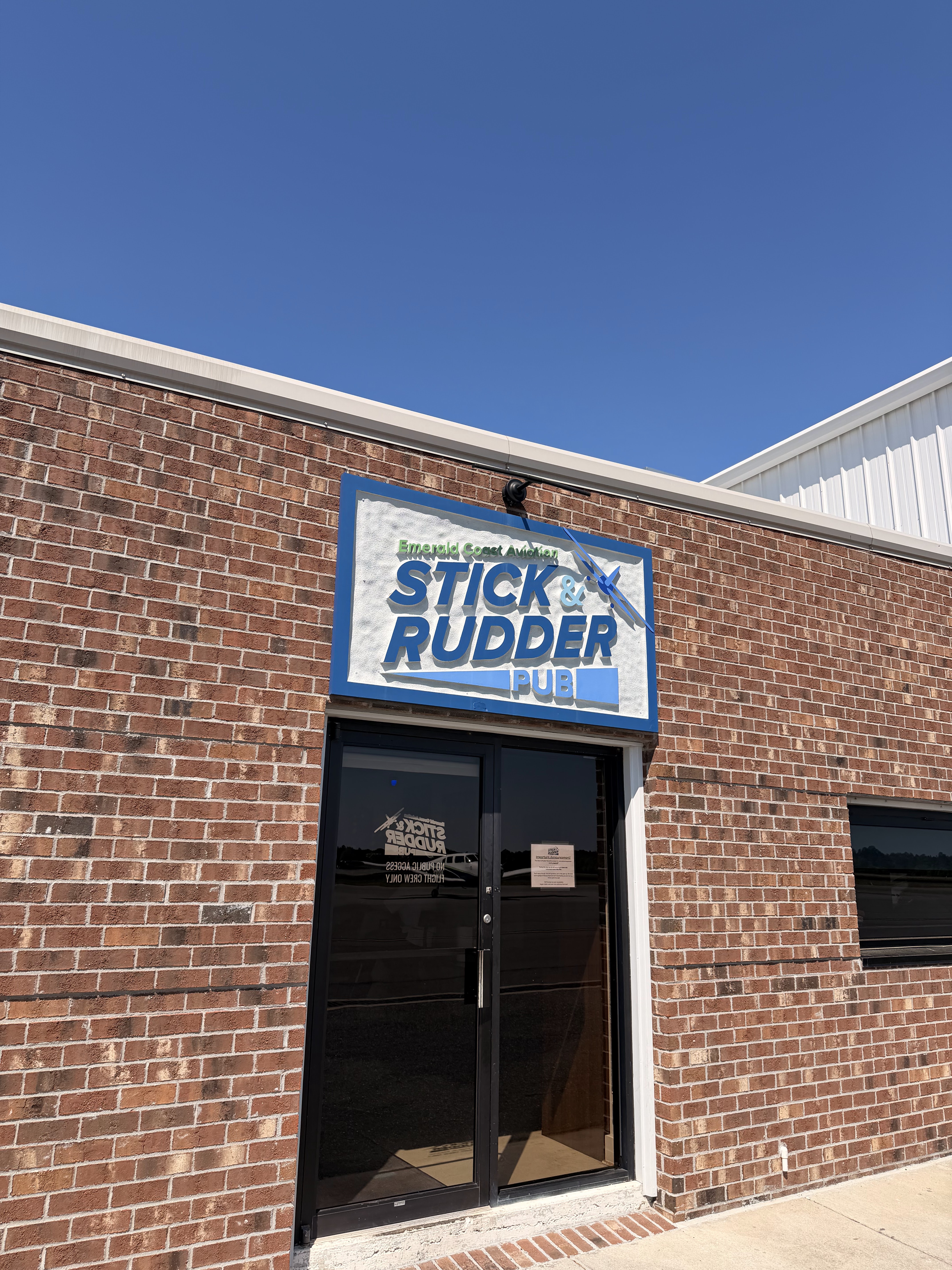 Stick and Rudder pub at Crestview Bob Sikes Airport