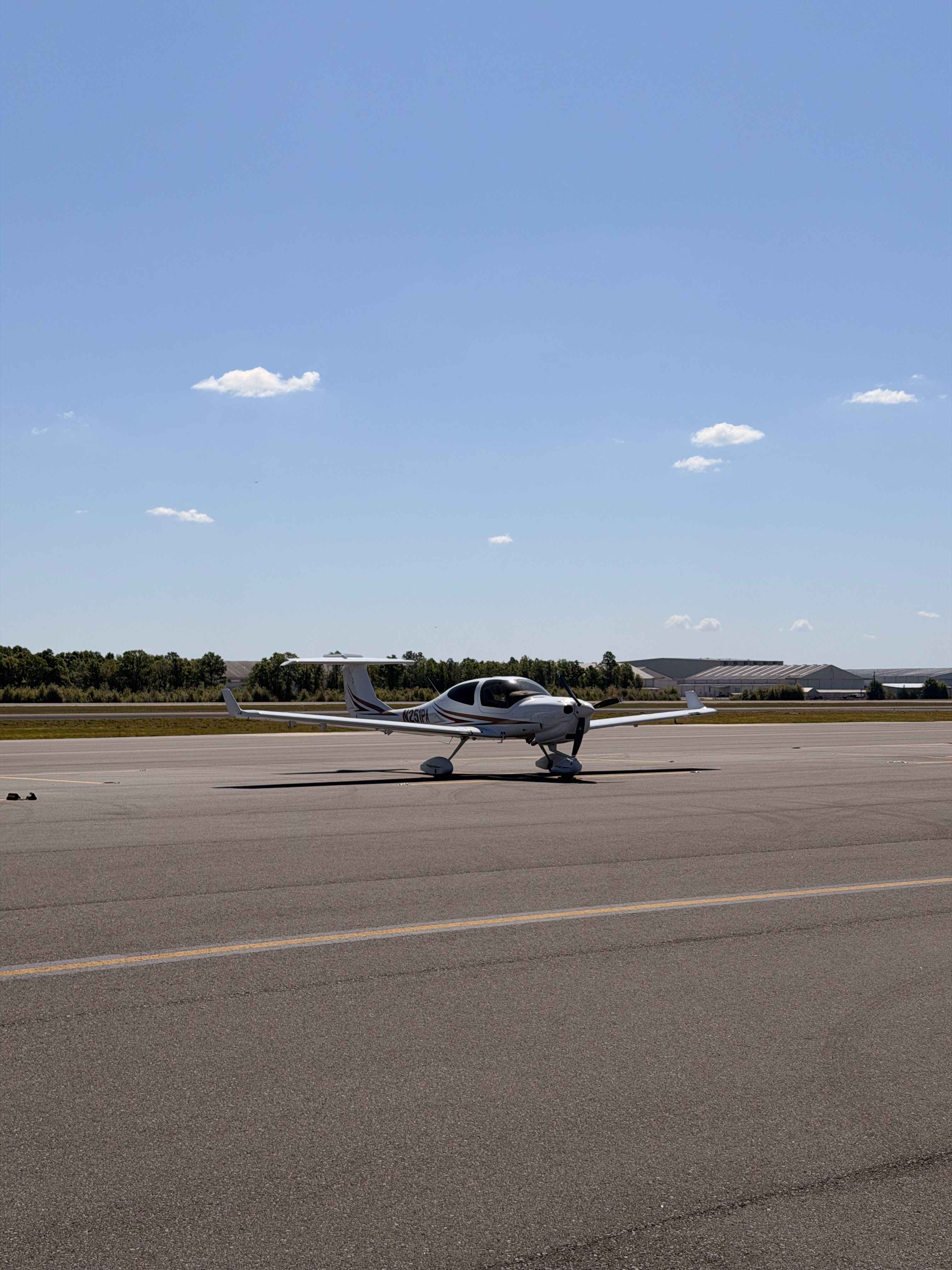 N251PA on the ramp on day one of the ferry flight