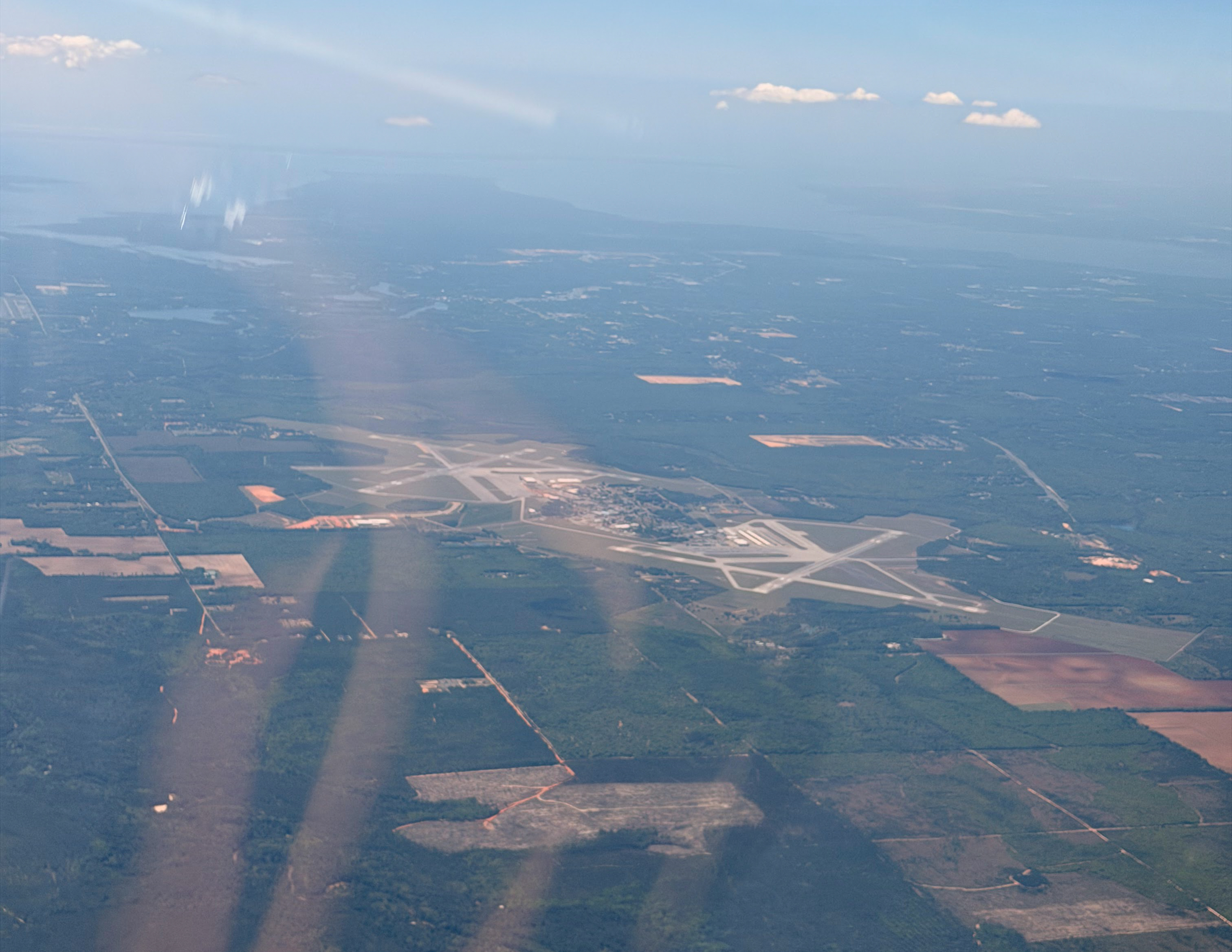 Aerial view from the cockpit on day two