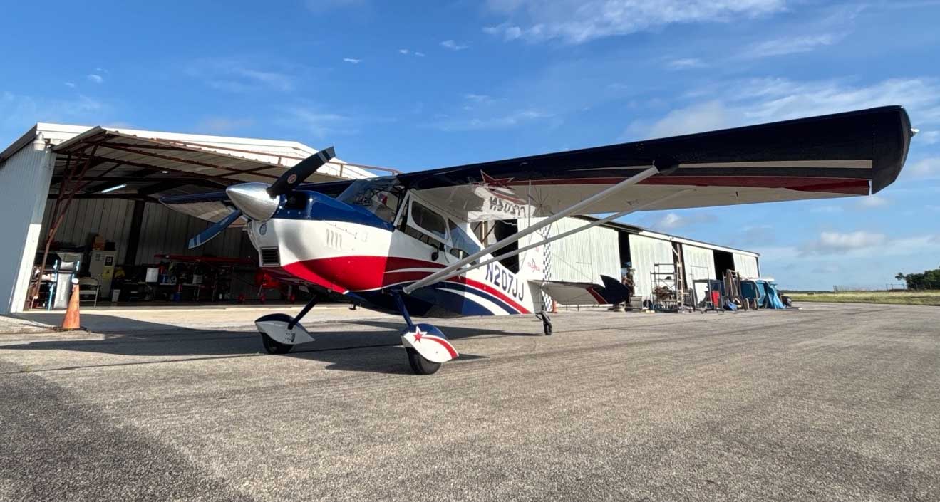 Super Decathlon N207JJ — preflight on the ramp