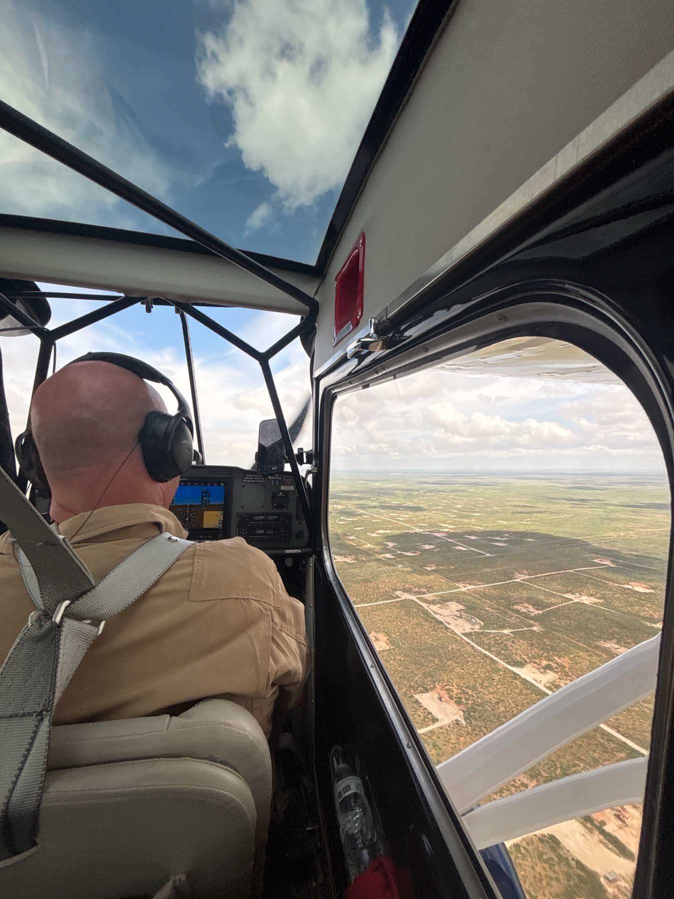 Super Decathlon N207JJ — pilot in the cockpit